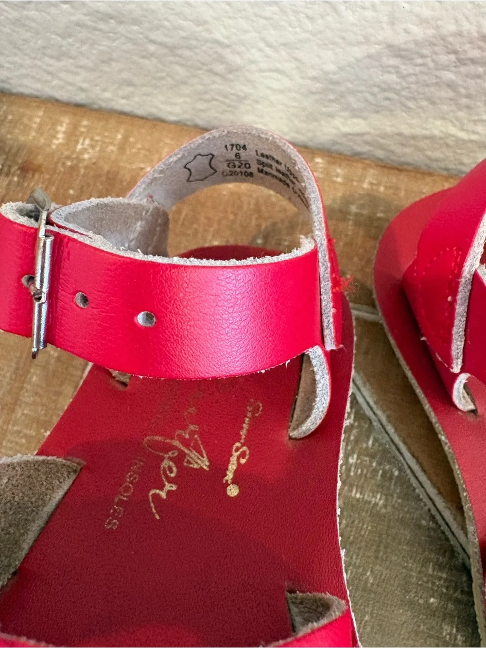 Salt Water Sandals by Hoy stylish red